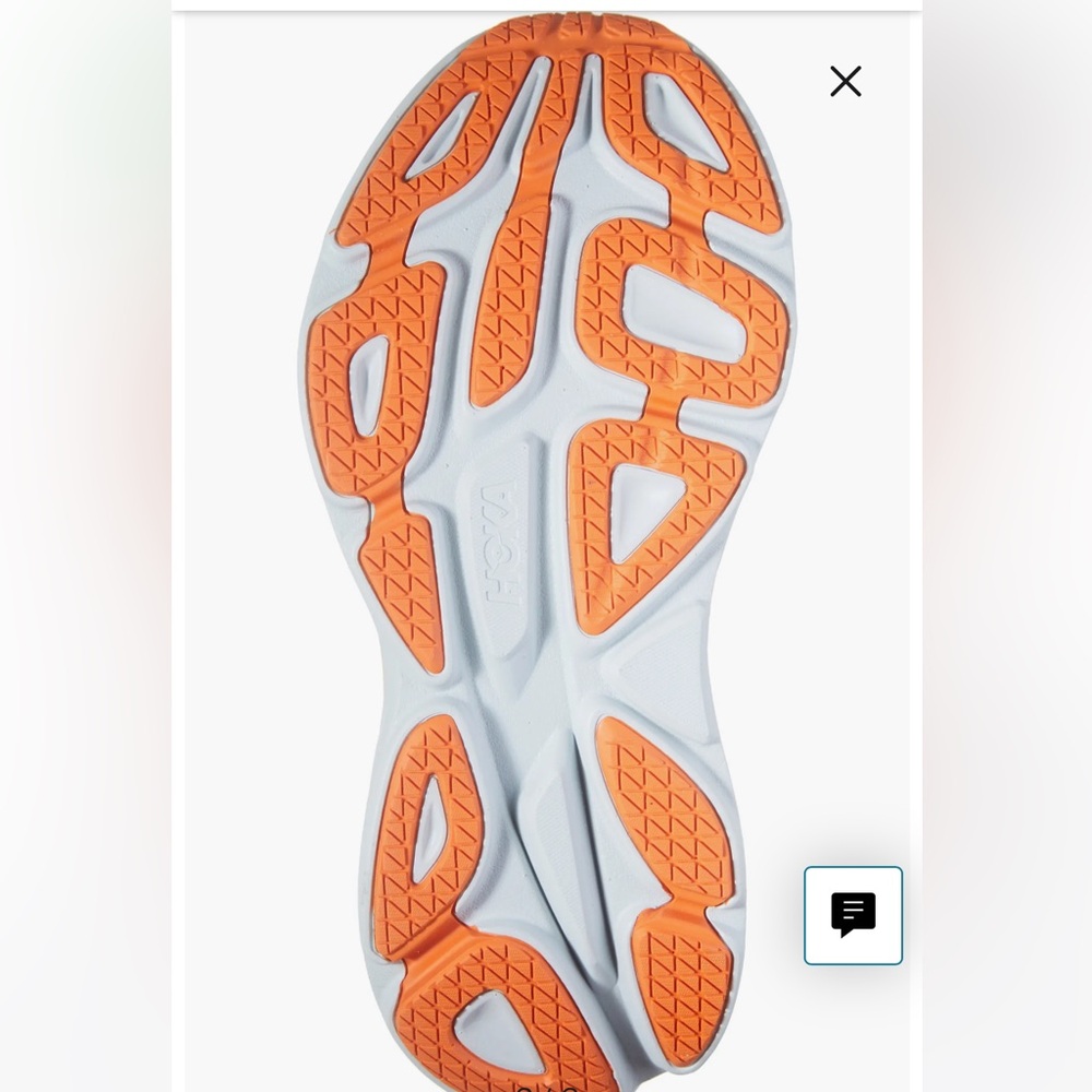 HOKA Bondi 8 Men’s Vibrant Orange and Yellow Sneakers.NEW NO TAG. - Picture 6 of 6